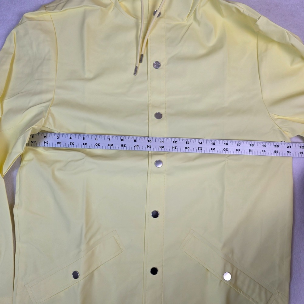 RAINS‎ Long Jacket 12020 Size Small – Yellow – NWT Waterproof Unisex  Raincoat - Picture 5 of 7